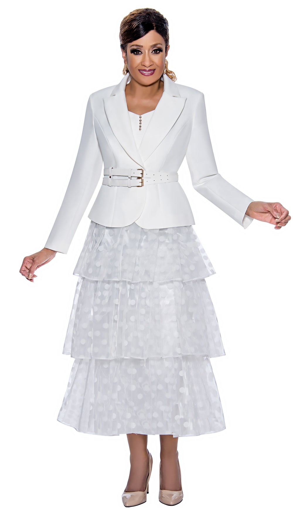 Tiered 2024 skirt suit