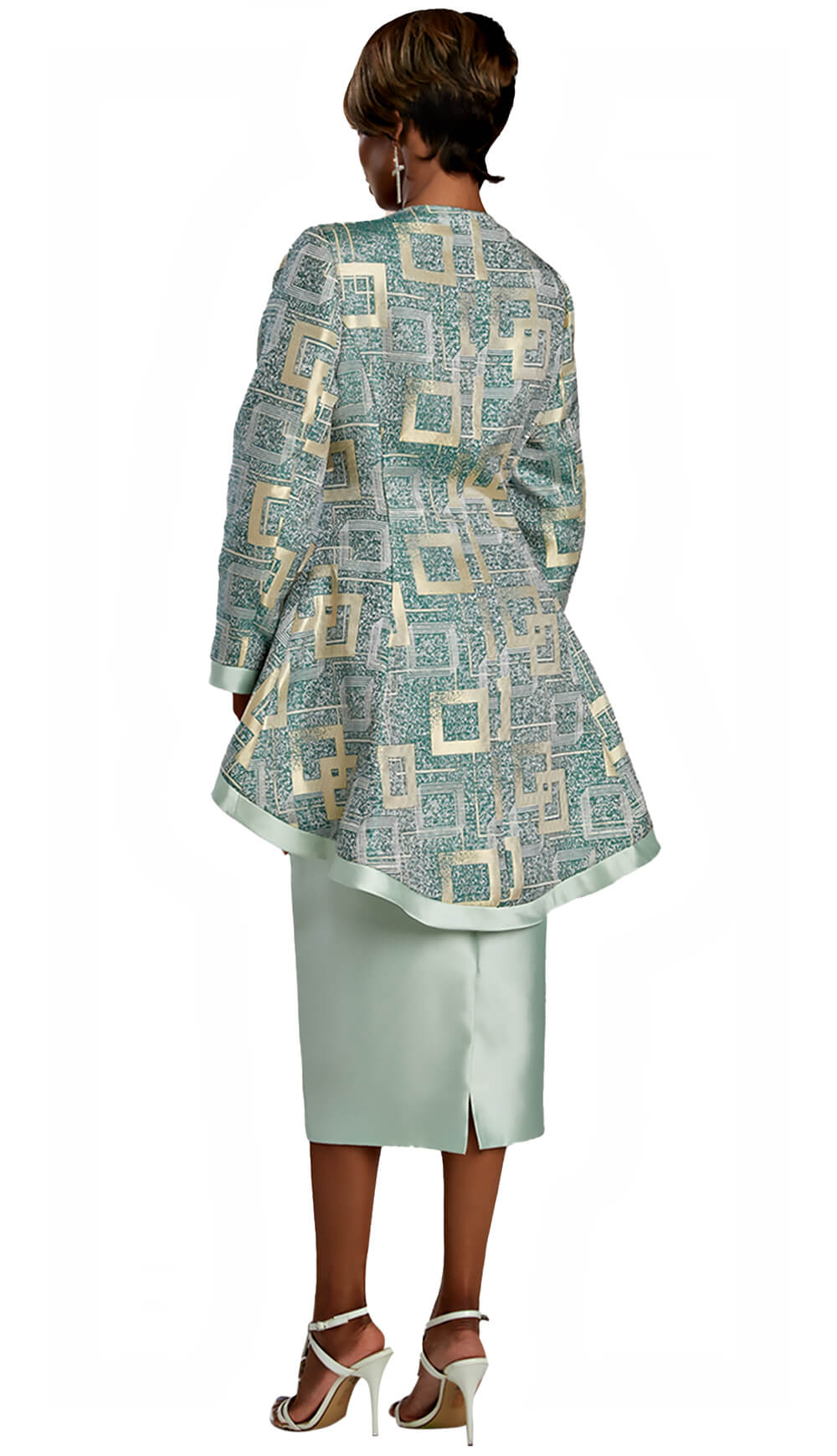 Donnavinci 2 Piece Skirt Suit 5839-MNT Size 8-20