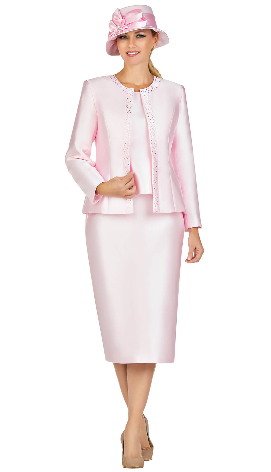 Giovanna 3 Piece Skirt Suit G1153-PK Size 8-26W – fitrite fashions