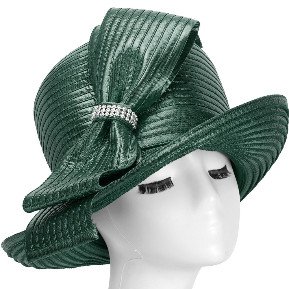 Giovanna Metallic Ribbon Hat HM1015-EM