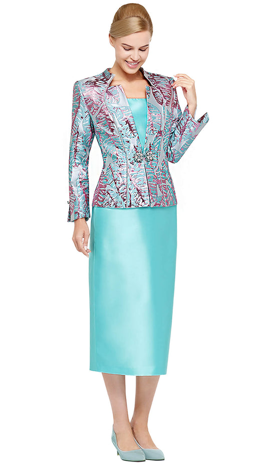 Nina Massini 3 Piece Skirt Suit 3106 Sizes 8-24