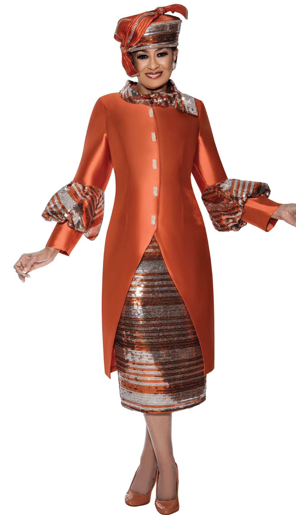 Dorinda Clark Cole 2 Piece Skirt Suit DCC309052-OS Size 8-30W