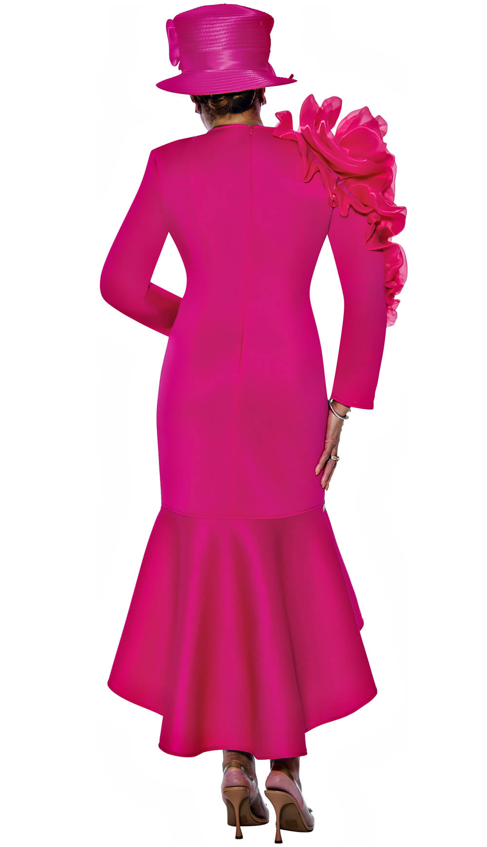 Dorinda Clark Cole Scuba Dress DCC5481-MAG Size 8-26W
