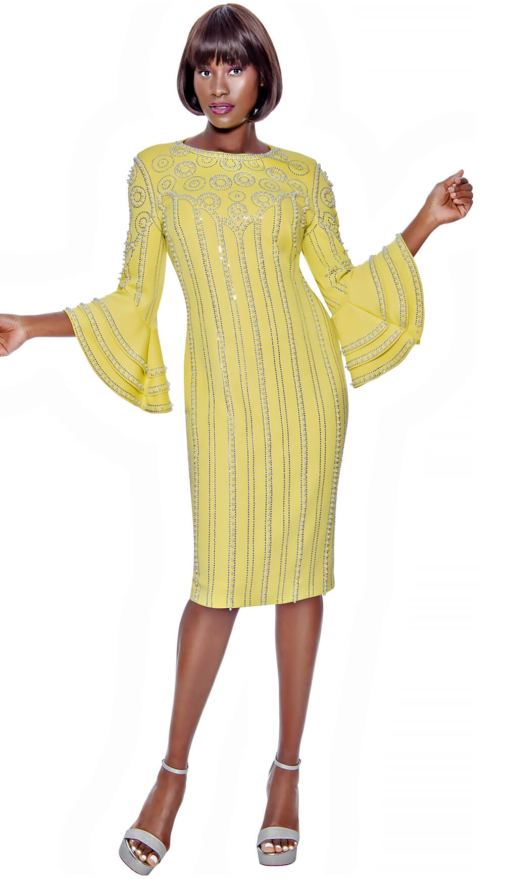 Terramina Dress 7119-LEM Size 8-24