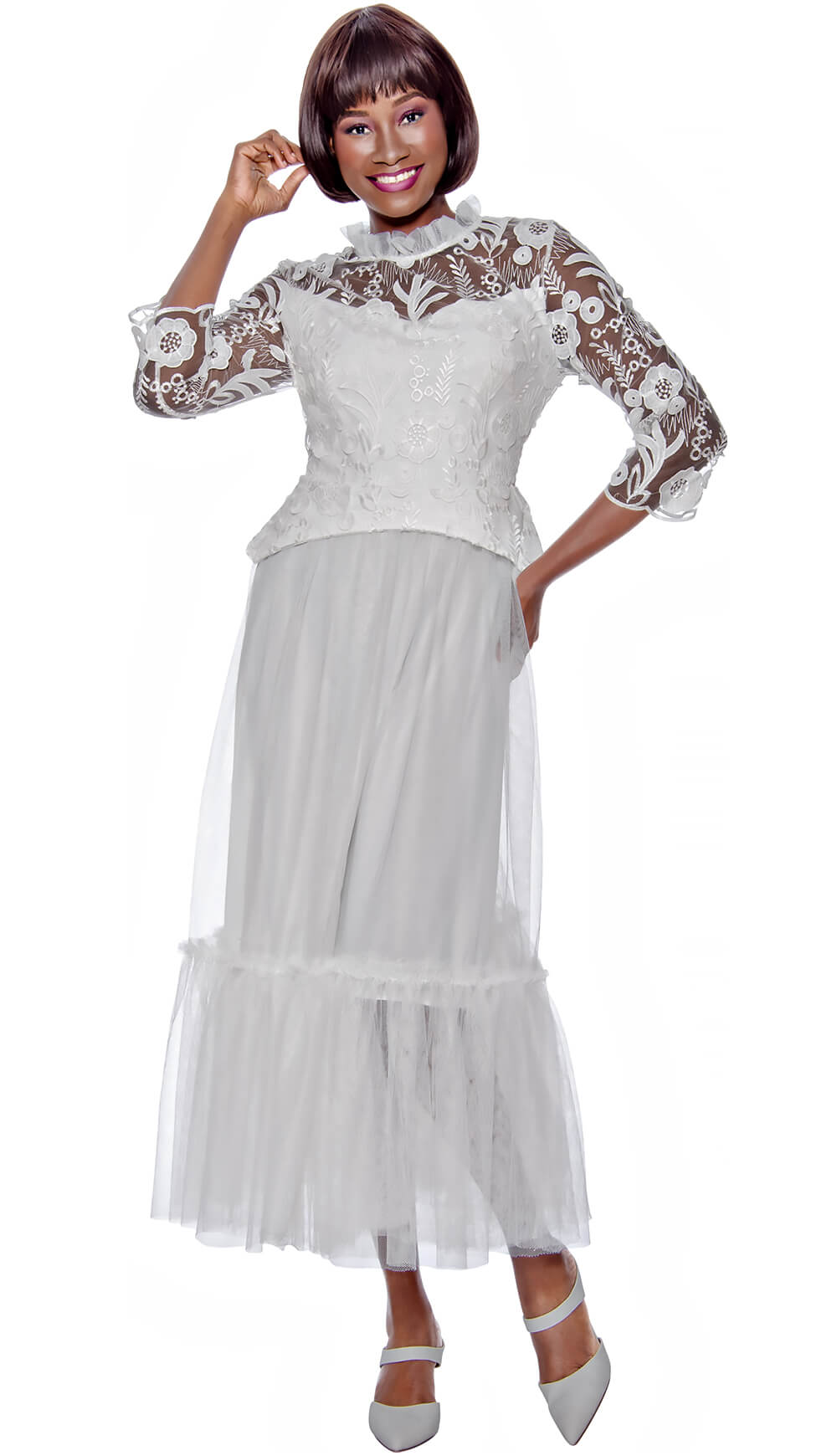 Terramina Dress 7146-WH Size 8-24