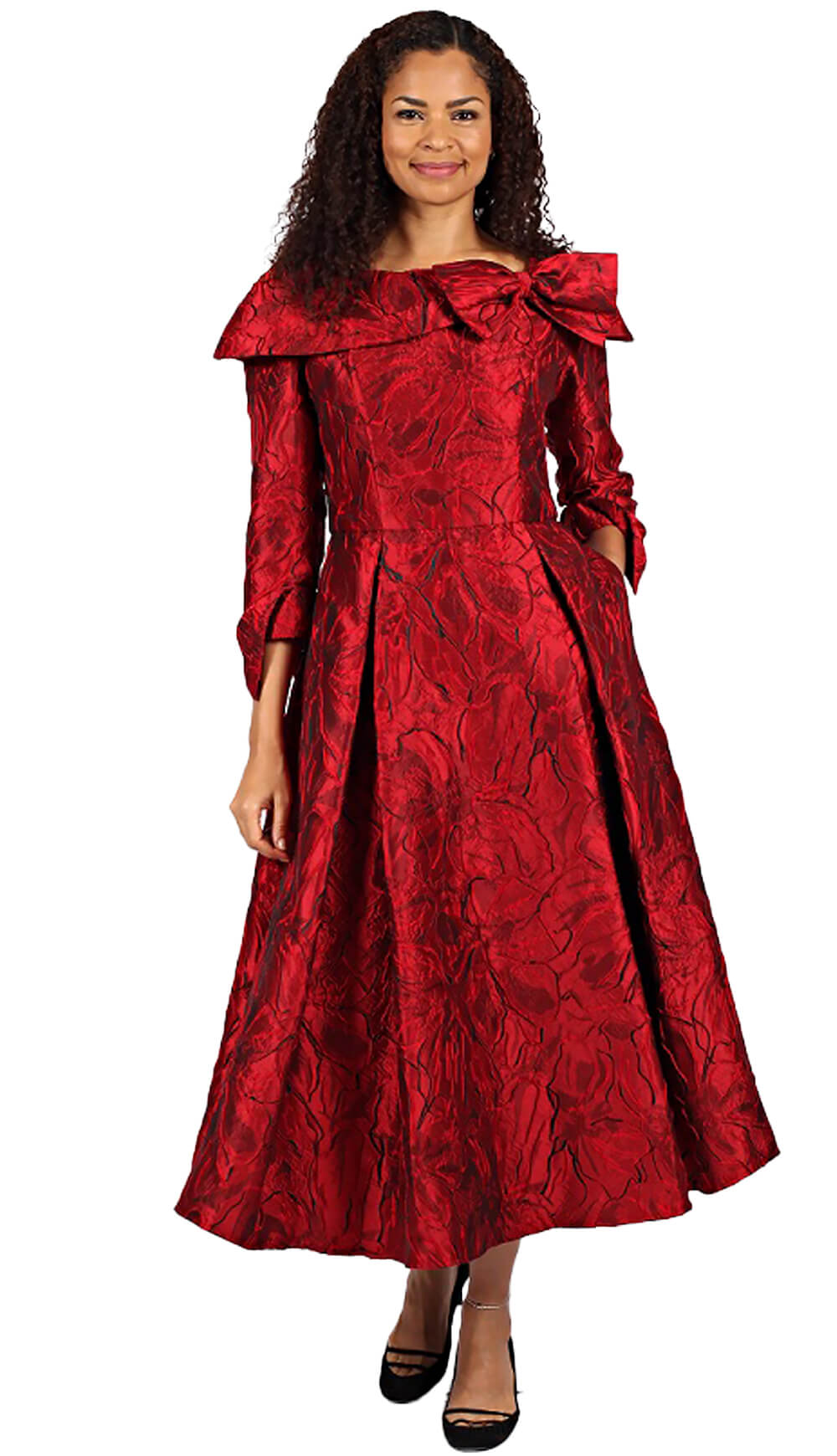 Diana 1 piece Brocade Dress 8757 Size 8-20