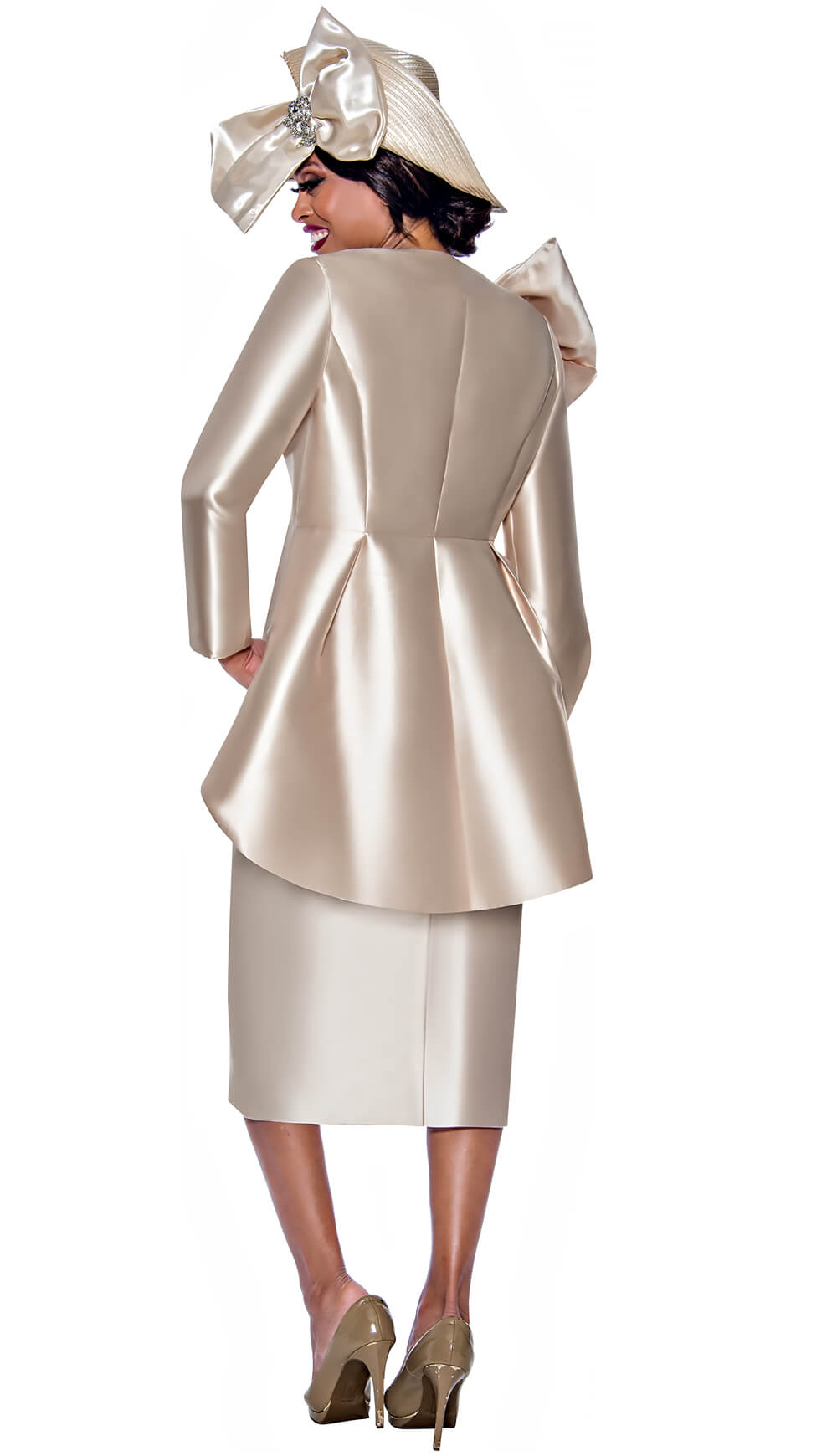GMI 2 Piece Skirt Suit 10032-WH Size 8-30W