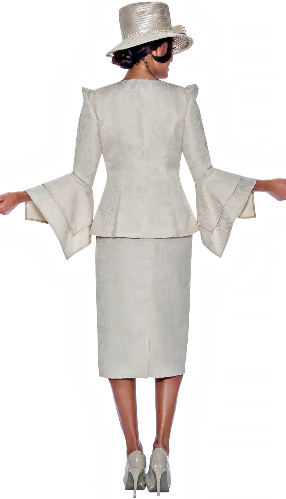 GMI 3 Piece Skirt Suit 10163-CH Size 8-32W