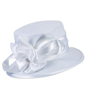 Giovanna Fabric Covered Hat HM944-WH