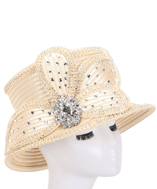 Giovanna Satin Ribbon Hat HR22132-CH