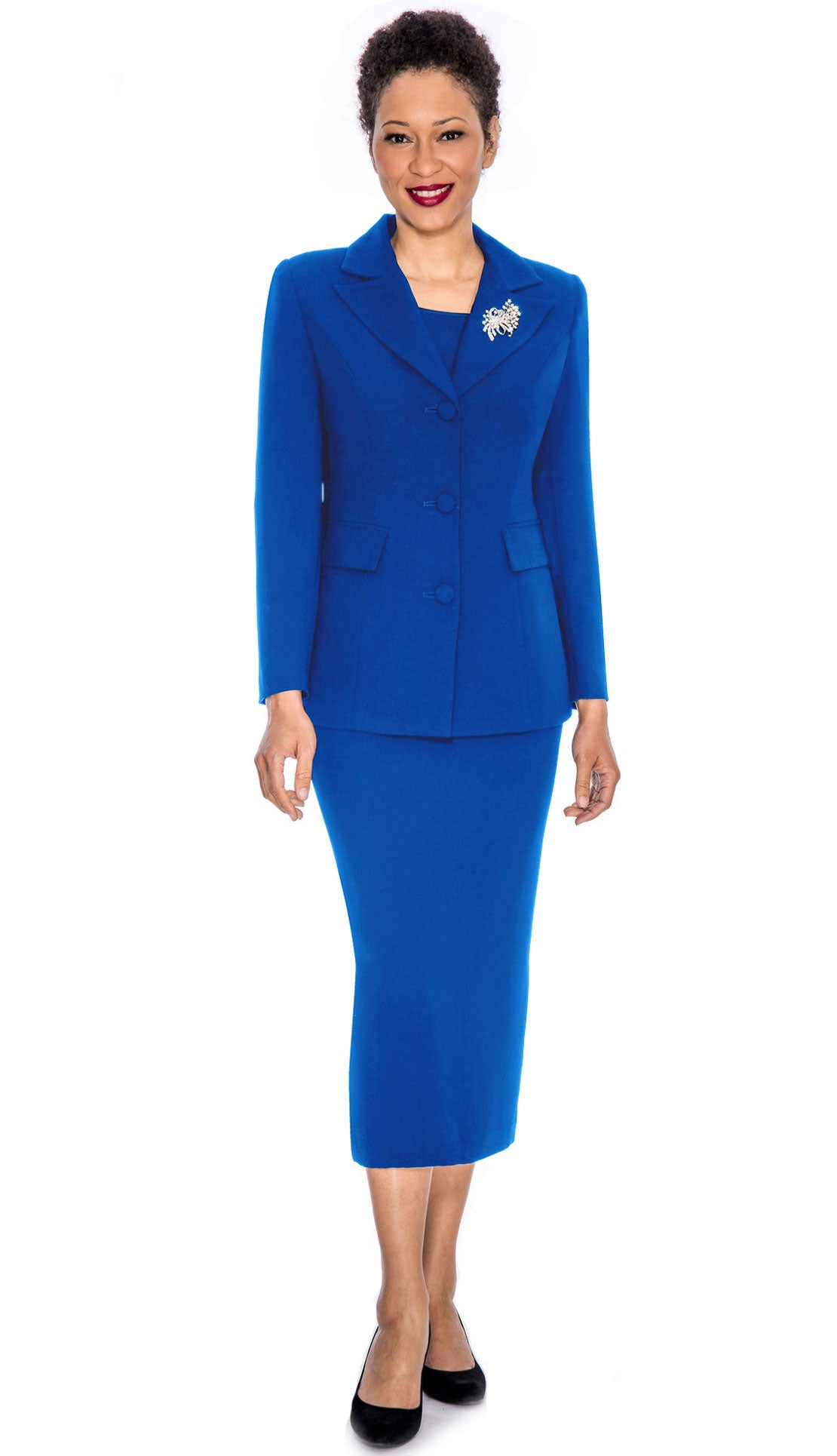 Giovanna 2 Piece Skirt Suit 0655-ROY Size 10