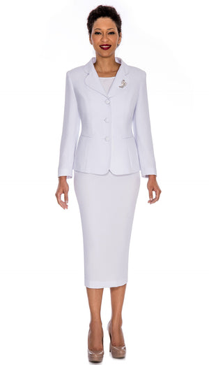 Giovanna Skirt Suit 0824-WH Size 8-26W