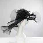 Flower Bow Ruffled Brim Women’s Hat 301913