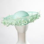 Rose Wreath Profile Poly Hat 301920