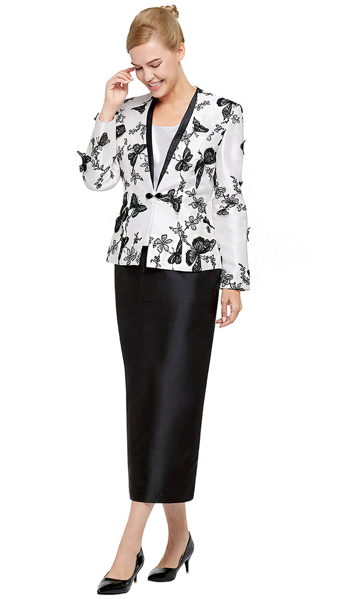Nina Massini 3 Piece Skirt Suit 3110 Sizes 8-24