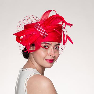 Red Pillbox Hat