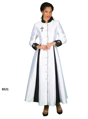 Diana Silky Robe With Cross Embroidery 8521 Size 8-22