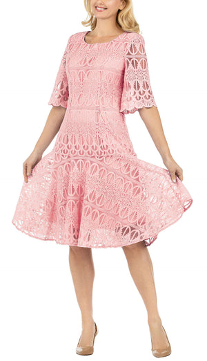 Giovanna 1 Piece Lace Dress D1541 Size 10-26W