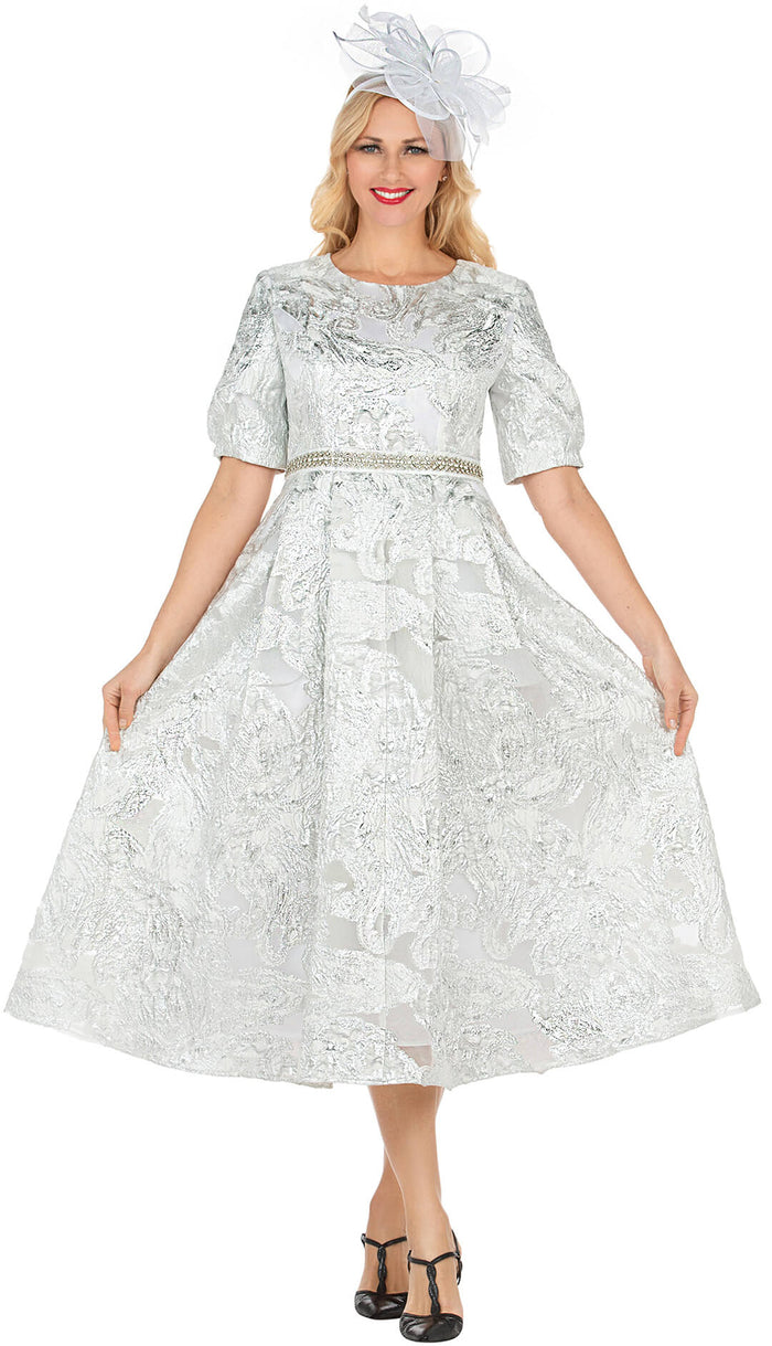 Giovanna 1 Piece Dress D1624-SIL Size 8-24W