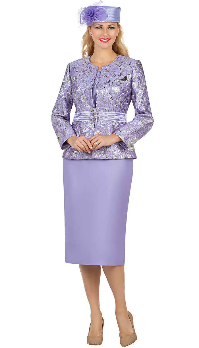 Giovanna 3 Piece Skirt Suit G1132-LIL Sizes 20W-24W