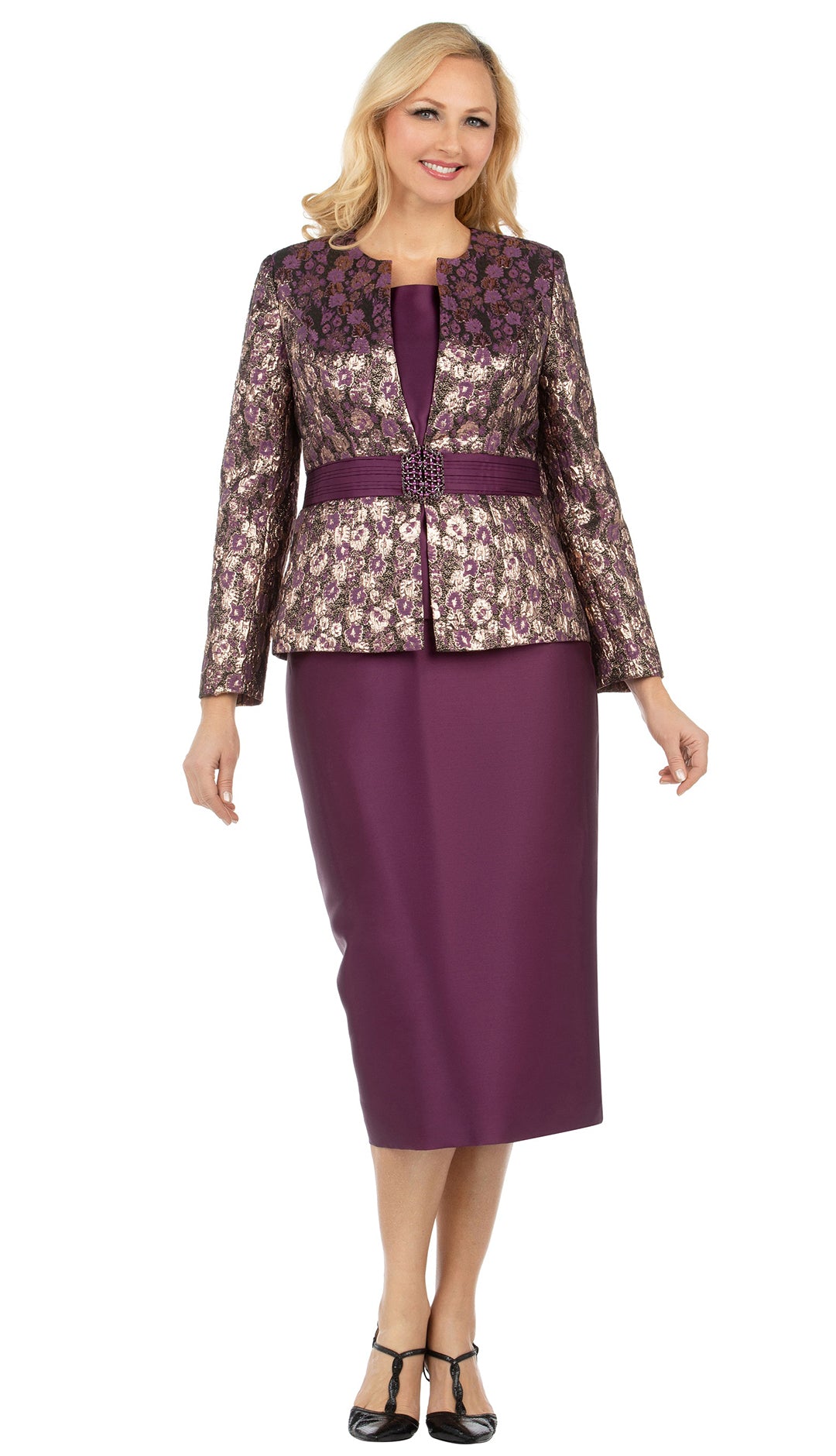 Begyndelsen form Ond Giovanna 3 Piece Skirt Suit G1132-PL Sizes 14-24W – fitrite fashions