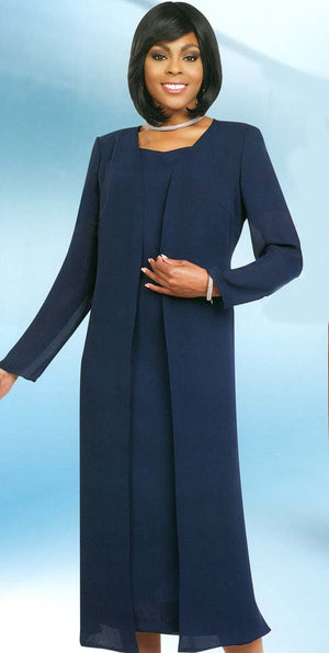 Misty Lane Usher Dress 13059 Navy Size 24