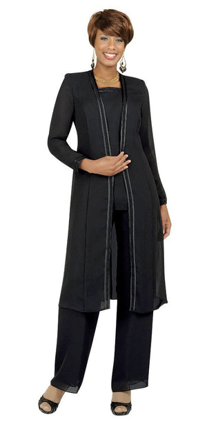 Misty Lane, Pants Suit, Benmarc, Black, Style 13062