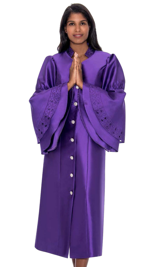 regal robe, choir robe, pastor robe, rr9111, purple robe