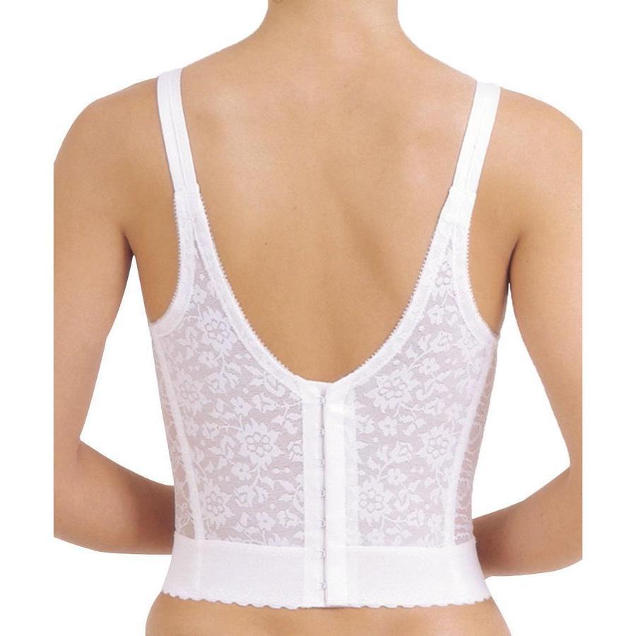 Rago Women's White Size 38C Extra Firm Shaping Lace Longline Bra #452 for  sale online