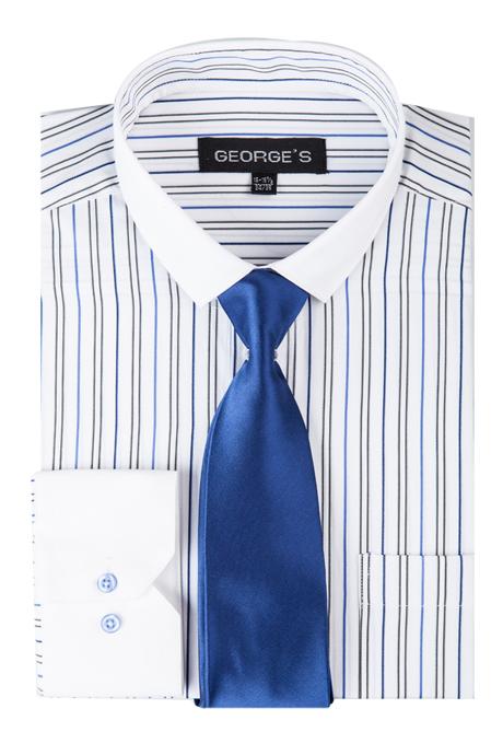 Men’s Dress Shirt SG41-BLUE Sizes 15-20
