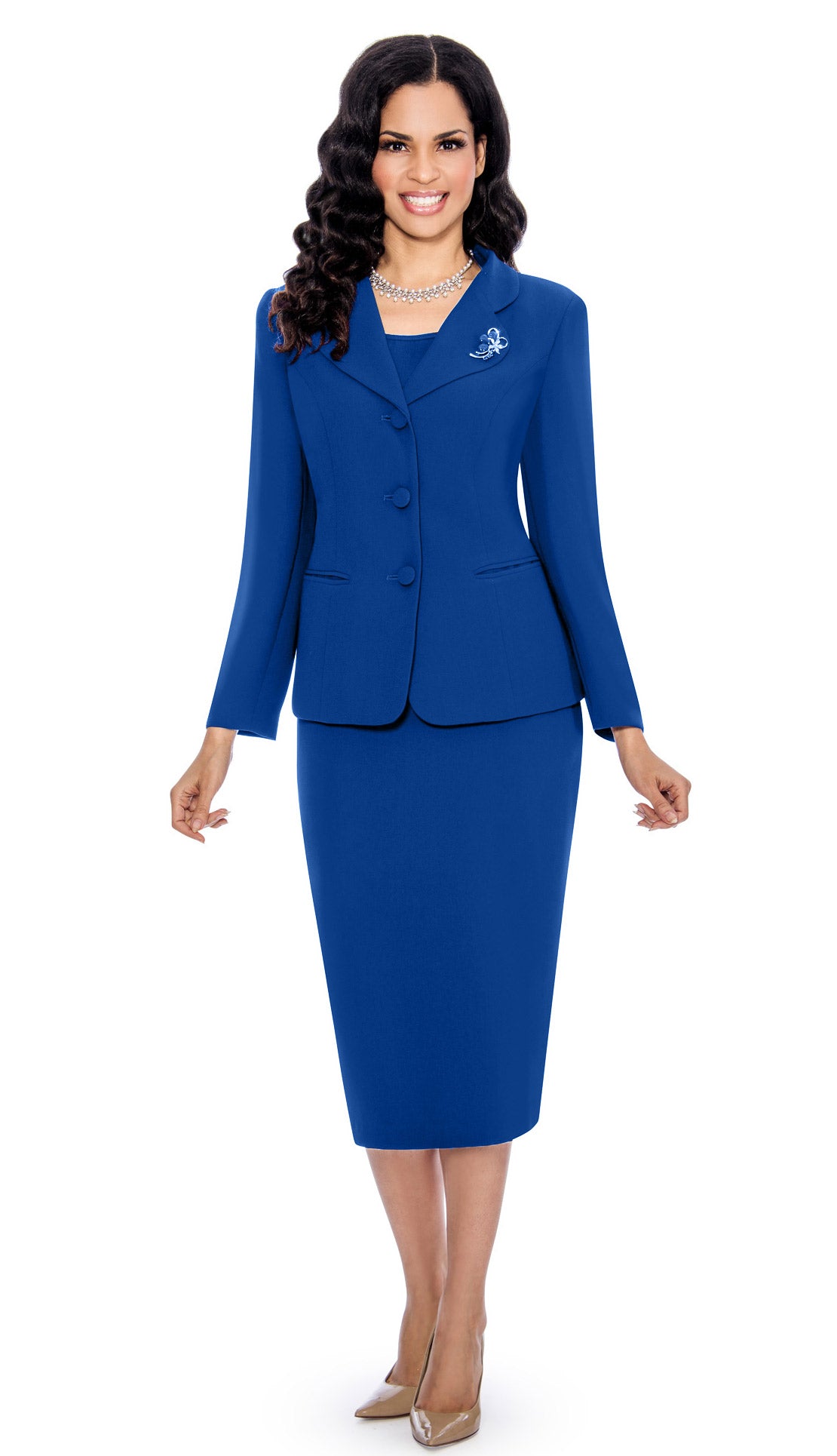 Giovanna Skirt Suit 0710-ROY Size 8-26W